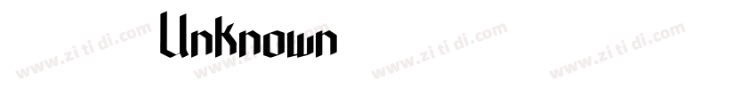 汉仪粗黑 Unknown字体转换
